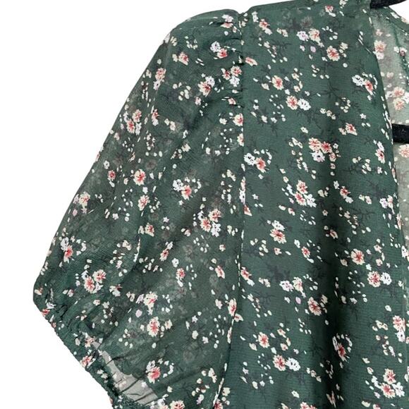 Lilyful Green Floral Mini Dress - Picture 13 of 13